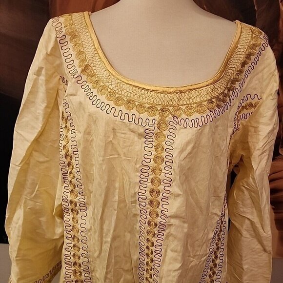 New Dubai Moroccan Islamic Kaftan Beach Arabic Modern Mix Embroidery Authentic - Picture 2 of 7